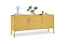 TECTAKE Sideboard Baker 3 Türen abschließbar Stahl Gelb Bild 2