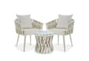 TECTAKE Gartenlounge-Set Lugano 3-tlg. Beige Aluminium Rope-Design Bild 2