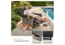 tectake Rattanstuhl Pacentro Set 2 St. Wetterfest mit verstellbarer Lehne Bild 4