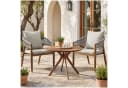TECTAKE Gartenlounge-Set 3-tlg. Akazienholz Grau mit Kissen Bild 2