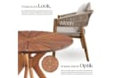 TECTAKE Gartenlounge-Set 3-tlg. Akazienholz Sand Rope-Design Bild 3