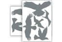 WANDKIND Vogelschutz Aufkleber Grau - 10 Sticker Selbstklebend Bild 2