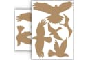WANDKIND Aufkleber Vogelschutz Braun - 10 Sticker Selbstklebend Bild 2