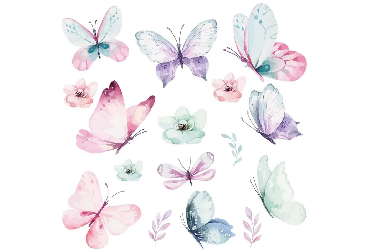WANDKIND Wandtattoo Schmetterling Schwarm V220 - Selbstklebend & Wieder Ablösbar - Bild 2