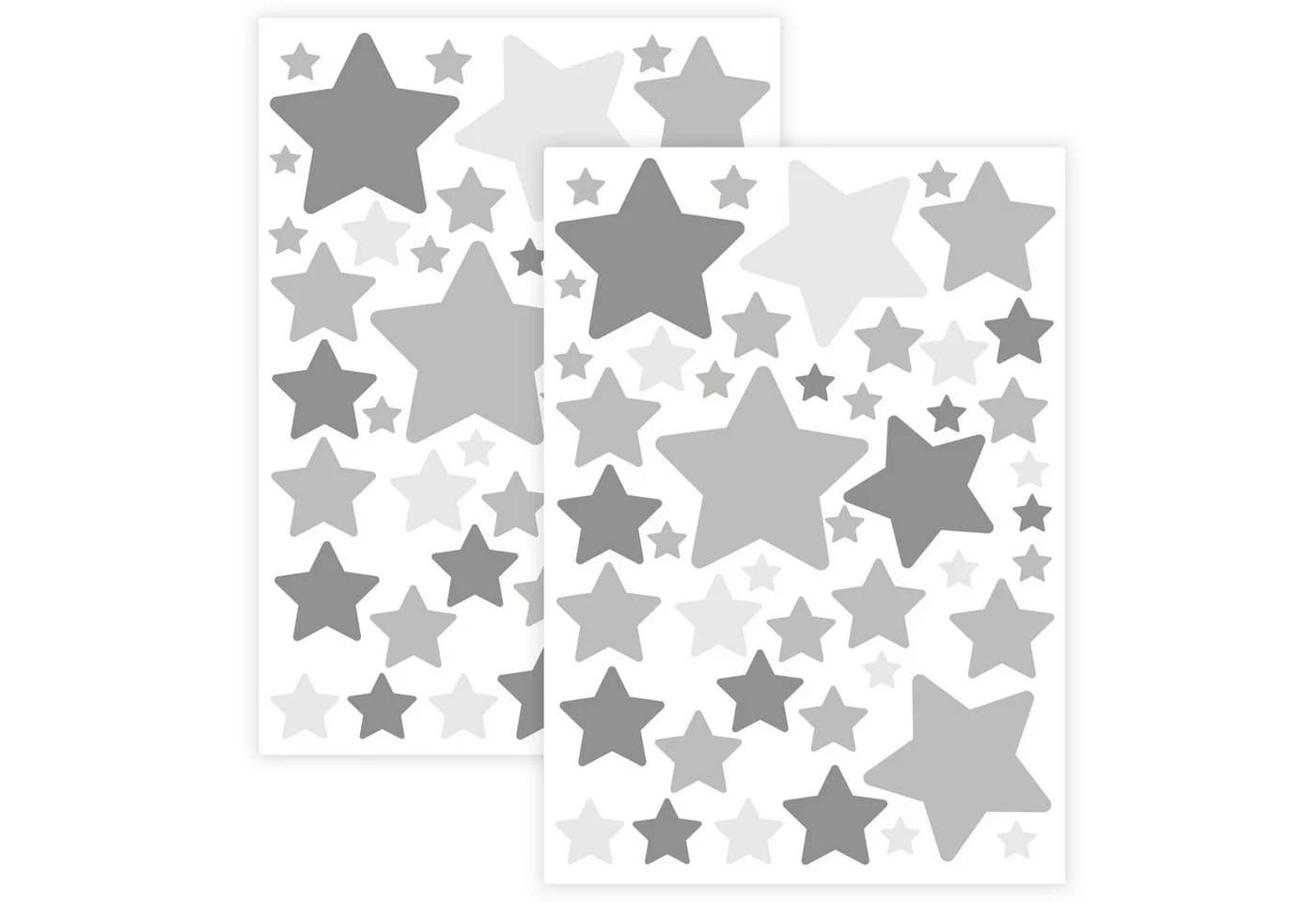 WANDKIND Wandtattoo Sternen Set 94 Stück Grau Handgezeichnet - Bild 2