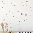 WANDKIND Wandtattoo Kreise Set 120 Stück Grau Bär Mond Sterne Bild 3