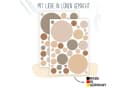 WANDKIND Wandsticker Kreis Set 60 Stück V336 Beige/Braun Bild 1