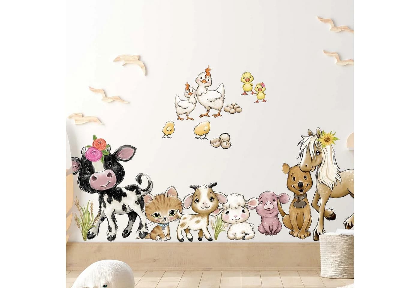 WANDKIND Bauernhof Wandtattoo Set 11-tlg. Kinderzimmer - Bild 2