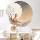 WANDKIND Wandtattoo Fuchs auf dem Mond V411 - Selbstklebend & Wieder Ablösbar Bild 5