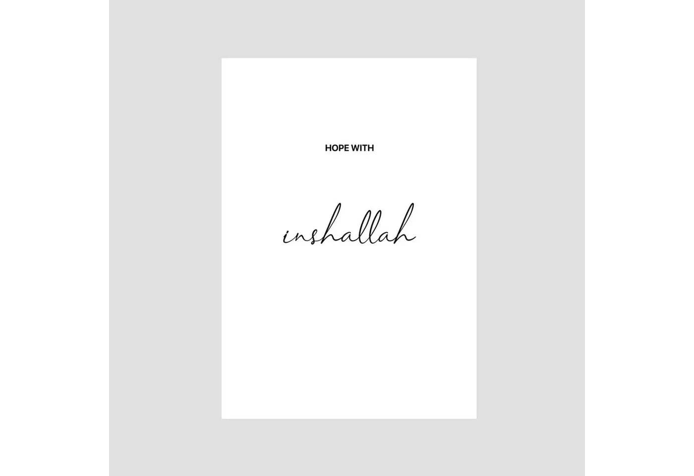 WANDKIND Poster Start with Bismillah 3er Set Premium Schwarz/Weiß - Bild 4