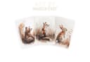 WANDKIND Poster 3er Set Waldtiere Bär Fuchs Hase Beige Braun Orange Bild 3