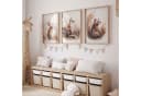 WANDKIND Poster 3er Set Waldtiere Bär Fuchs Hase Beige Braun Orange Bild 4