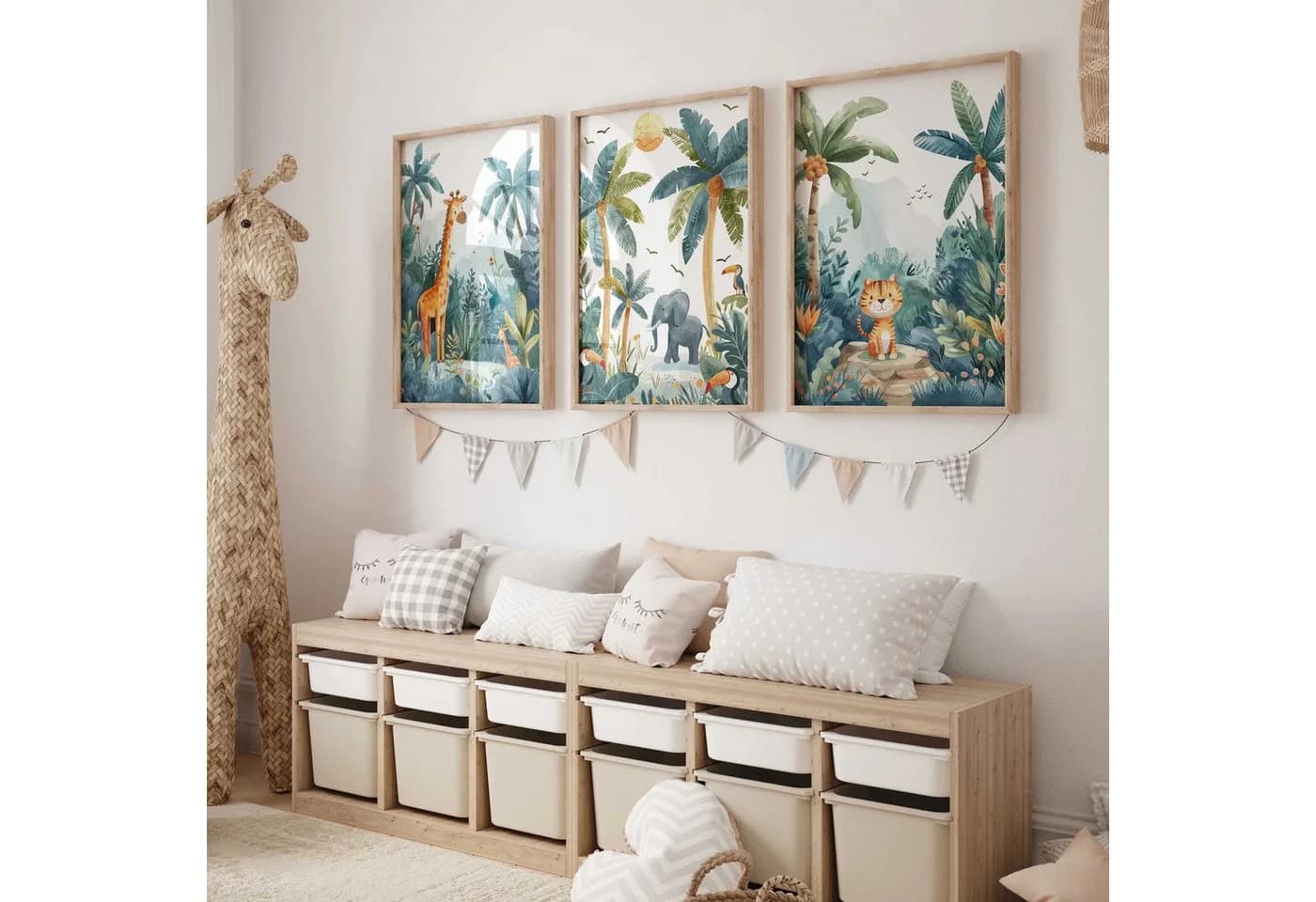 WANDKIND Poster Dschungeltier 3er Set Bunt - Bild 4