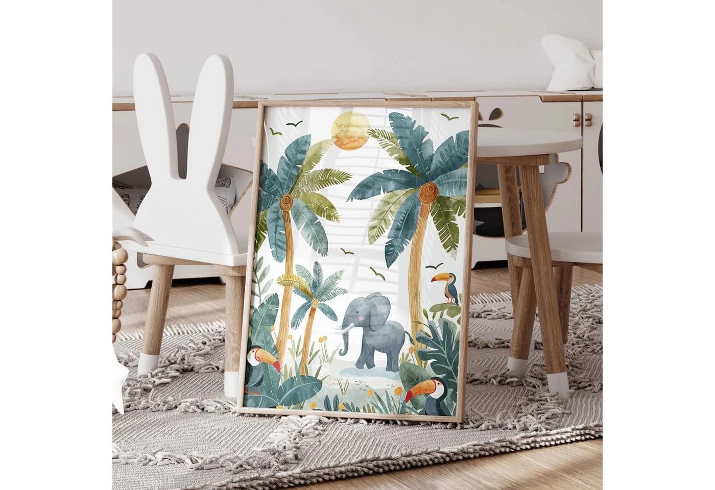 WANDKIND Poster Dschungeltier 3er Set Bunt - Bild 5