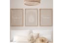 Hayale Sale 3er-Set Wandposter Arabische Kalligraphie Beige Bild 3