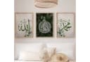 Islamisches Wandbild Set 3-teilig Arabische Kalligraphie Holzrahmen Bild 3