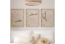 WANDKIND Poster Set Love Patience Gratitude Beige Braun Holzrahmen Bild 3