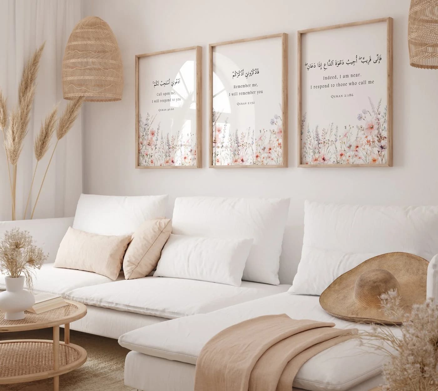 WANDKIND Floral Quran Set 3-teilig mit Holzrahmen - Bild 2