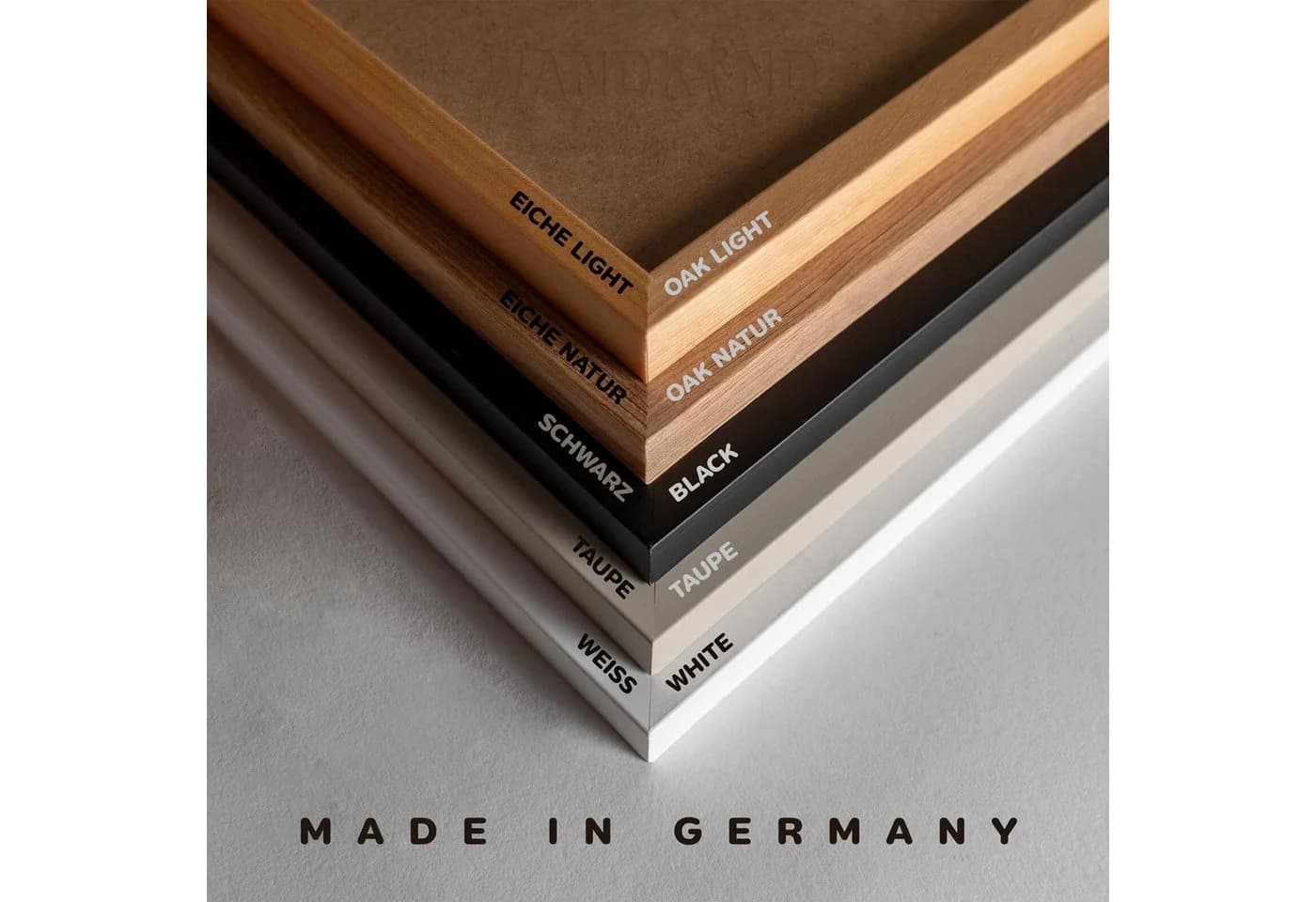 WANDKIND Poster Bismillah & Alhamdulillah 2er Set Premium IP720 Schwarz/Weiß