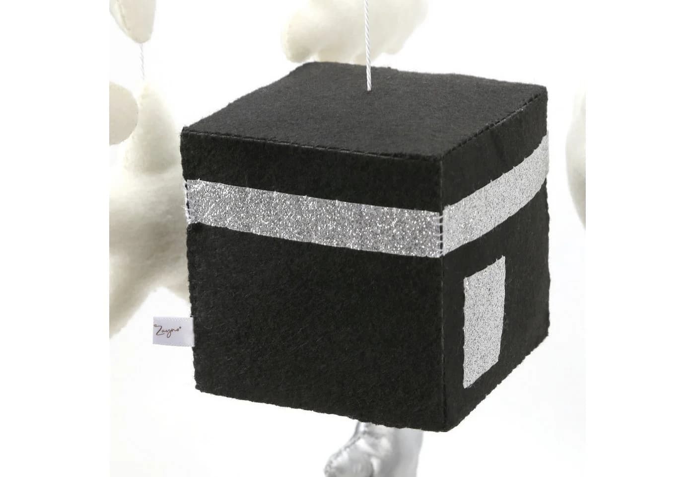 Zayno Mobile Handgemacht Religiöses "Kaaba mit Sternen" in Silber - Bild 5