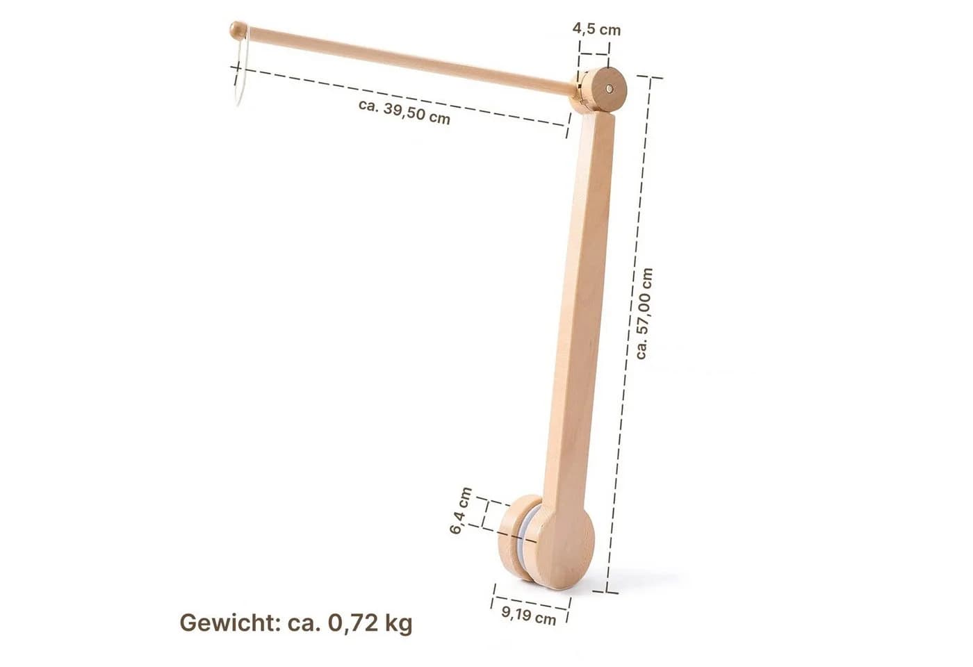 Zayno Mobilehalterung aus Holz 95cm Buchenholz