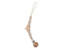 Zayno Schnullerkette "Sternchen" Beige/Braun Holz & Silikon Bild 2