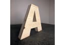 Zayno Deko-Buchstabe A aus massivem Fichtenholz Handarbeit Bild 1