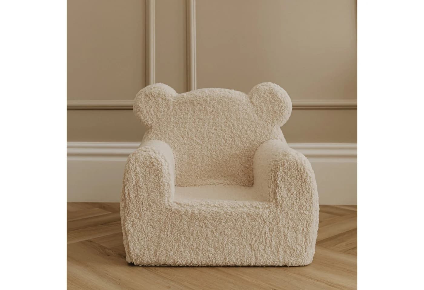 Zayno Kindersessel Pauli Teddyfell Bärenoptik Beige/Braun