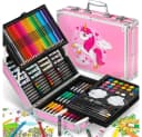 Wisam Kreativset 145-teiliger Kunstkoffer Rosa Zeichen- & Malutensilien Bild 2