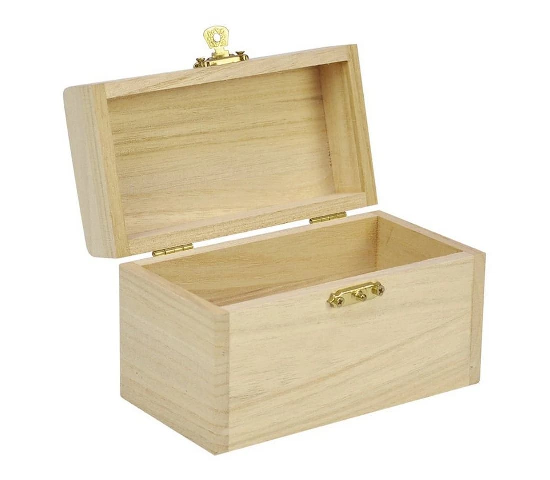 EDUPLAY Schatzkiste zum Bemalen Holz Set 6 St - Bild 3
