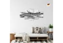 Runa Art Abstraktes 5-teiliges Wandbild Schwarz-Weiß Vlies-Leinwand Bild 4