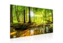 Runa Art Wandbild Wald Landschaft Deko Grün Natur Bilder 100x40 cm Bild 2
