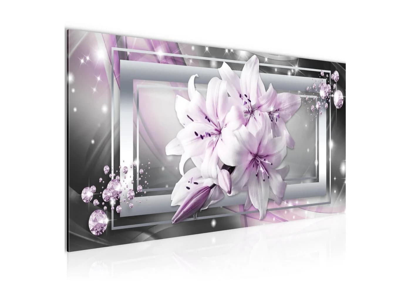 Runa Art Wandbild Blumen XXL 100x40 cm Vlies-Leinwand - Bild 2