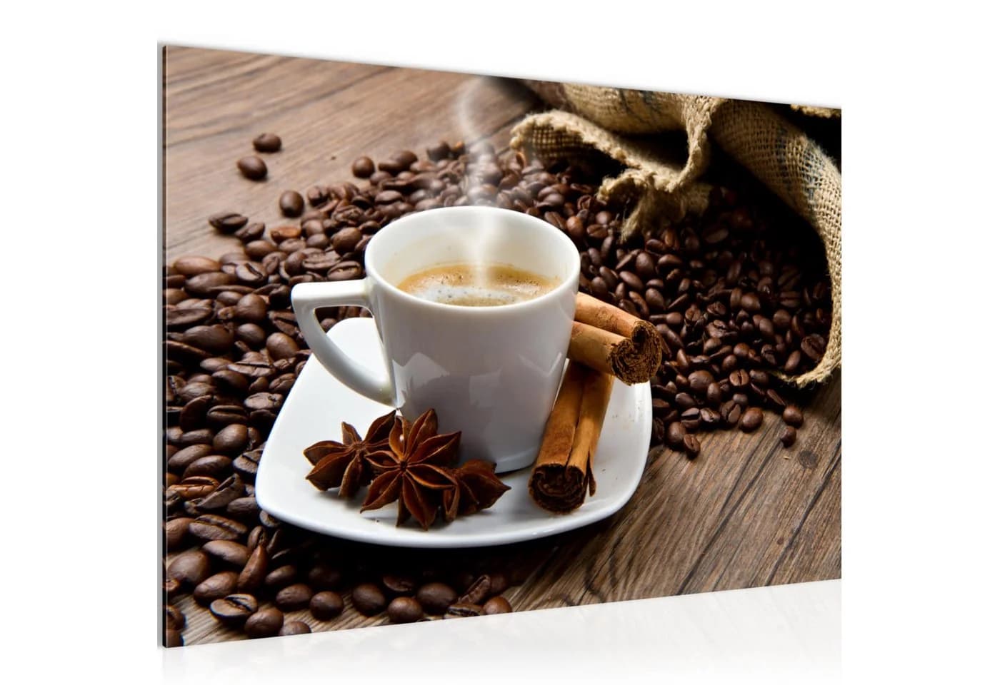 Runa Art Wandbild Kaffee Motiv Braun 60x40 cm - Bild 2