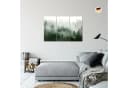 Runa Art 3-teiliges Wandbild Set Wald Natur Grün Grau Nebel Bild 4
