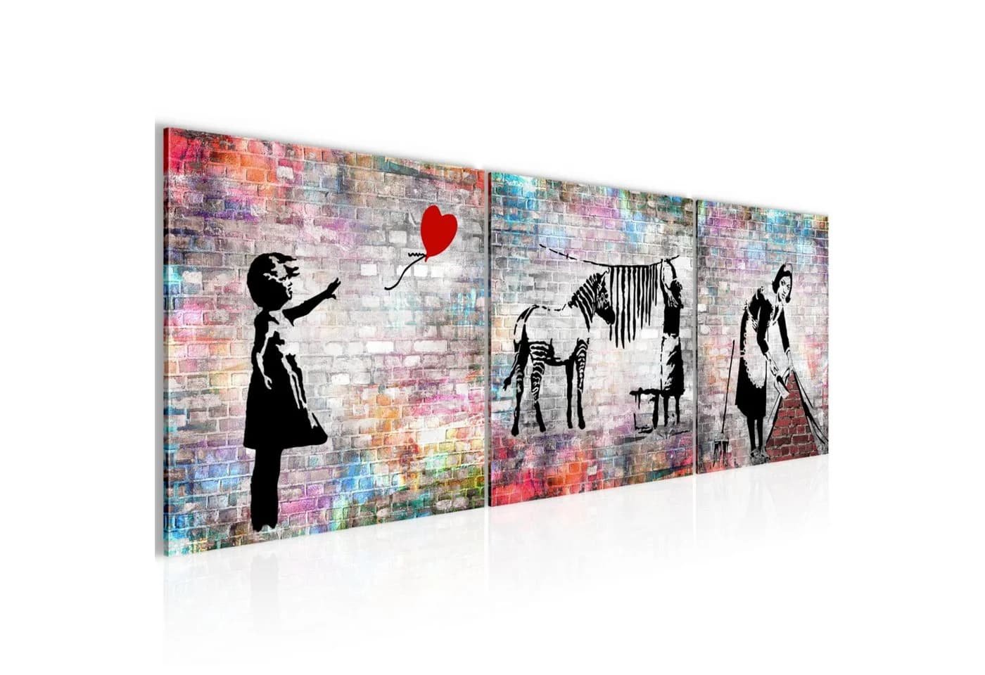 Runa Art Wandbild Banksy Style Street Art Deko Graffiti Loft - Bild 2