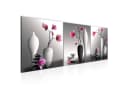 Runa Art Wandbild Magnolien Rosa Grau Vlies-Leinwand Bild 2