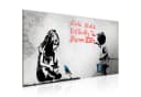 Runa Art Wandbild Banksy XXL 100x40 cm Modernes Vlies-Leinwandbild Bild 2