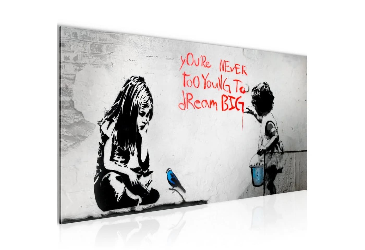 Runa Art Wandbild Banksy XXL 100x40 cm Modernes Vlies-Leinwandbild - Bild 2