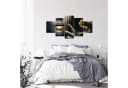 Runa Art Wandbild Schwarz Gold Wohnzimmer Deko Bild Frau Fashion Bild 3