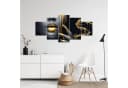 Runa Art Wandbild Schwarz Gold Wohnzimmer Deko Bild Frau Fashion Bild 4