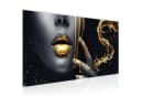 Runa Art Wandbild Schwarz Gold Frau Fashion Deko Bild Bild 1