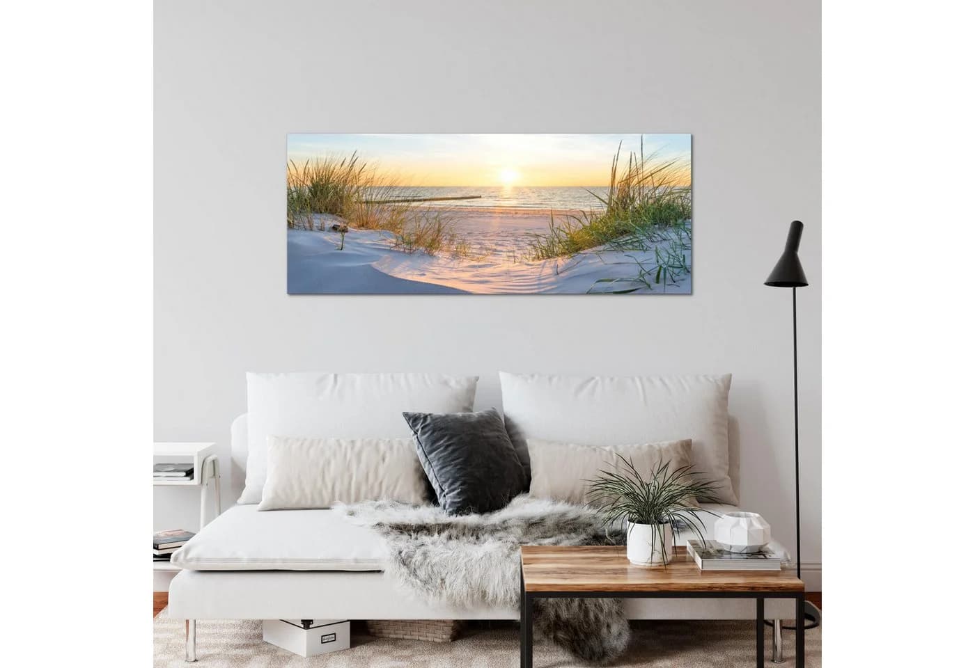 Runa Art XXL-Wandbild Natur Landschaft 100x40 cm Ostsee Nordsee - Bild 5