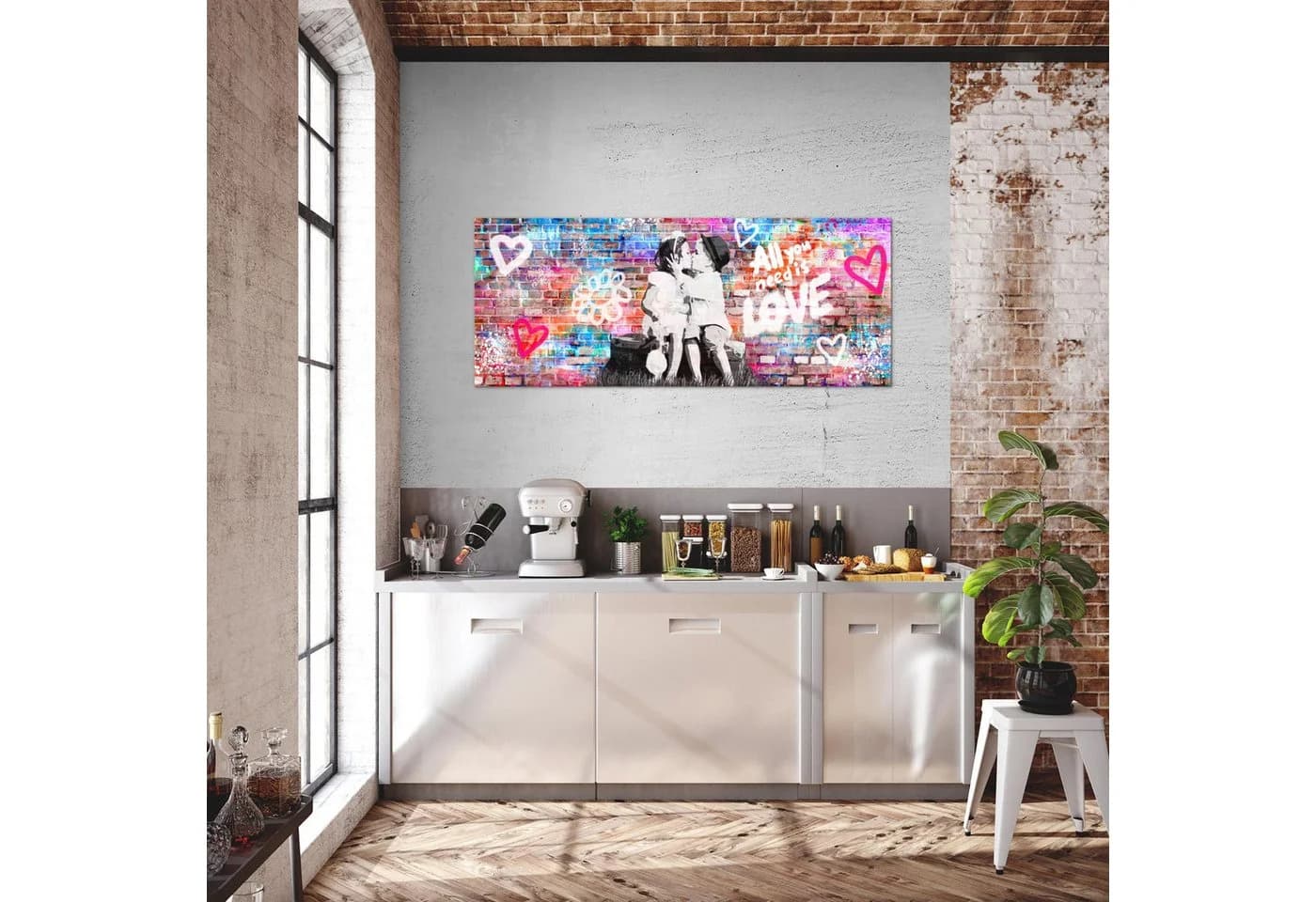Runa Art XXL-Wandbild Banksy Style Streetart Graffiti - Bild 4