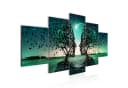 Runa Art Wandbild Set 5-tlg. Modernes Liebespaar Motiv 150x75 cm Bild 2