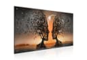 Runa Art Wandbild Abstraktes Liebespaar Orange Modern Bild 2