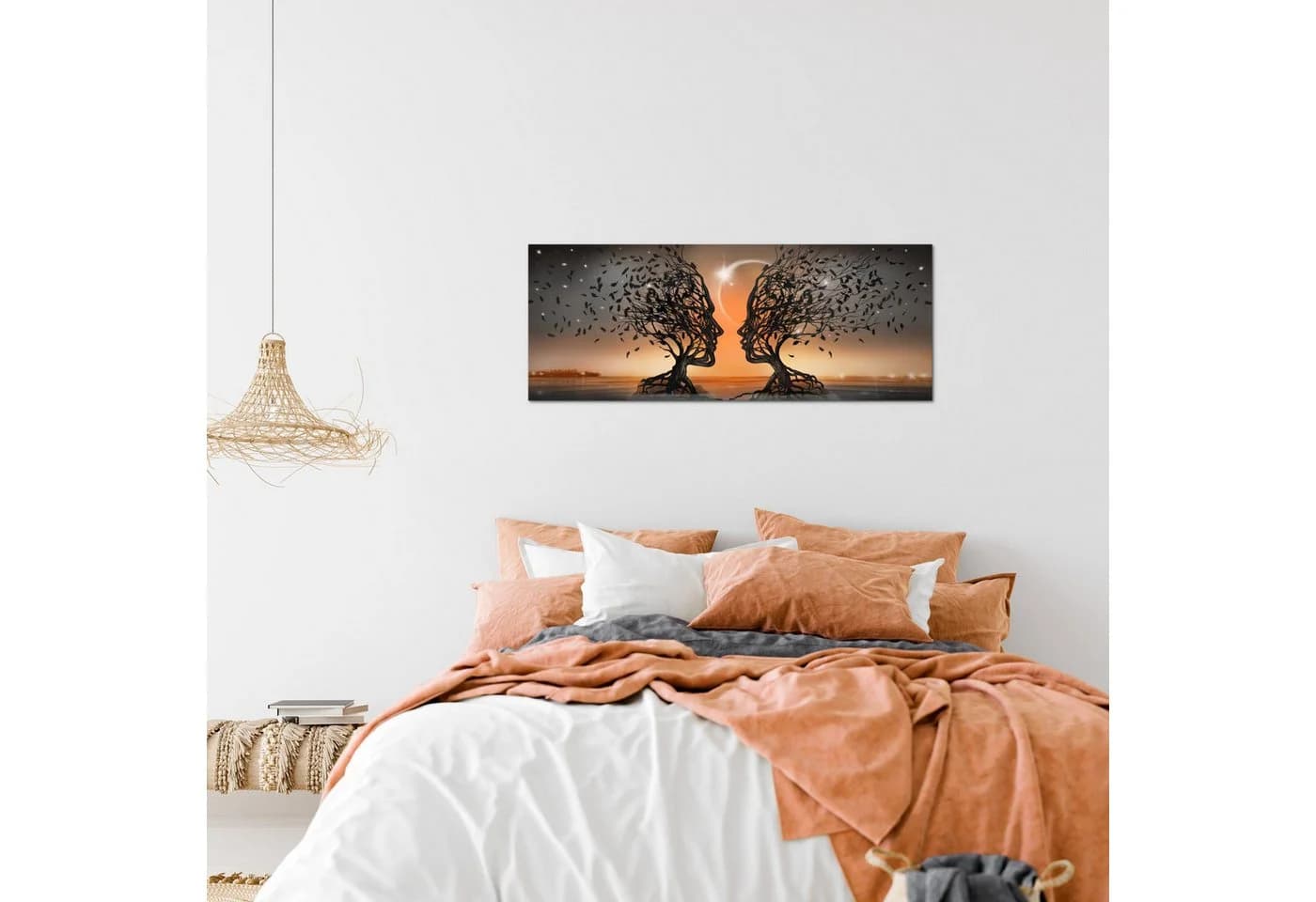 Runa Art Wandbild Abstraktes Liebespaar Orange Modern - Bild 3
