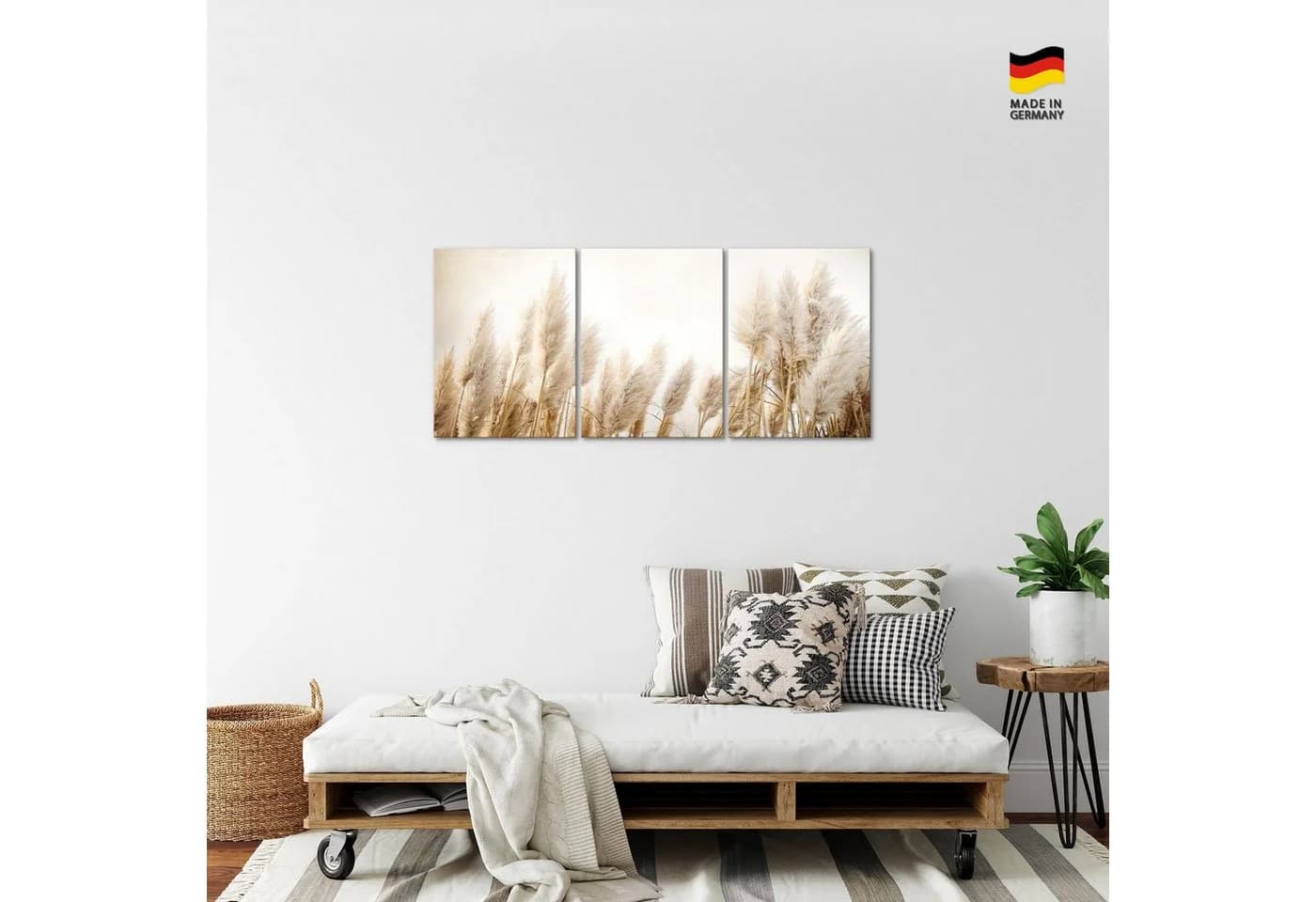 Runa Art Wandbild Boho Style Beige Kunstdruck - Bild 4