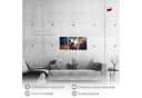 Runa Art Wandbild 3er-Set Graffiti Fußball Vlies-Leinwand Bild 1