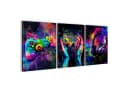 Runa Art Wandbild 3-teilig Spielkonsole Gamer Bunt Modern Vlies Leinwand Bild 2